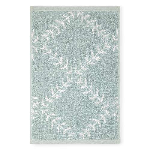 Product Cover Kate Spade New York Fern Trellis Finger Tip Towel, Turquoise/White