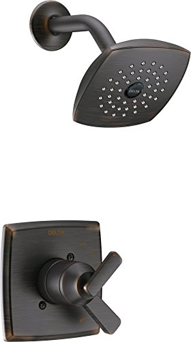 Product Cover Delta Faucet Ashlyn 17 Series Dual-Function Shower Trim Kit with Single-Spray Touch-Clean Shower Head, Venetian Bronze T17264-RB (Valve Not Included)