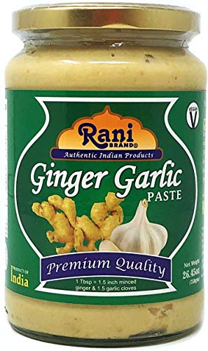 Product Cover Rani Ginger Garlic Cooking Paste 26.5oz (750g) ~ Vegan | Glass Jar | Gluten Free | NON-GMO | No Colors | Indian Origin ...