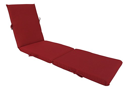 Product Cover BOSSIMA Indoor Outdoor Lounge Chair Cushions Chaise Bench Seasonal Replacement Cushions Patio Furniture Cushions Rust Red