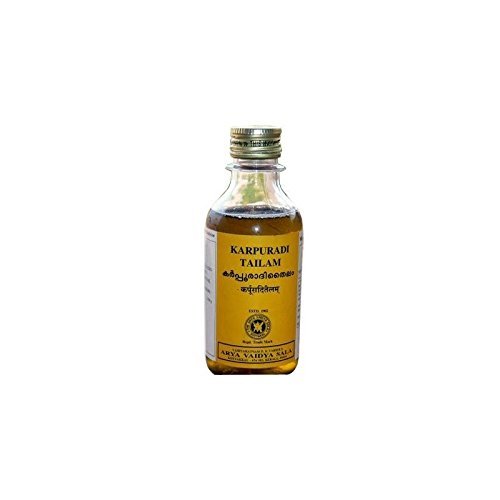 Product Cover Karpooradi Oil - Karpuradi Thailam - Arya Vaidya Sala - 200ml - Exclusively by American Indian Imports