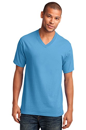 Product Cover Port & Company Men's 54 oz 100% Cotton V Neck T Shirt