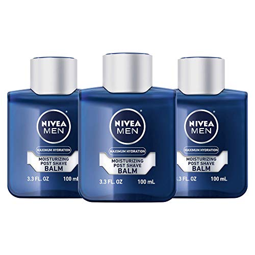 Product Cover NIVEA Men Maximum Hydration Moisturizing Post Shave Balm - No Greasy Feel - 3.3 fl. oz Bottle (Pack of 3), Package may vary