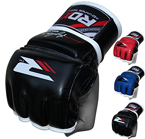 Product Cover RDX MMA Gloves for Martial Arts Sparring Training | Y-Volar Palm Nappa Cowhide Leather Gel Grappling Mitts |Good for Muay Thai, Kickboxing, Combat Punching Bag & Cage Fighting