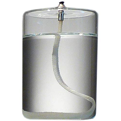 Product Cover Firefly 4-Inch Refillable Glass Pillar Candle for Use Standalone, in Hurricane Candle Holders, Lanterns & Lamps