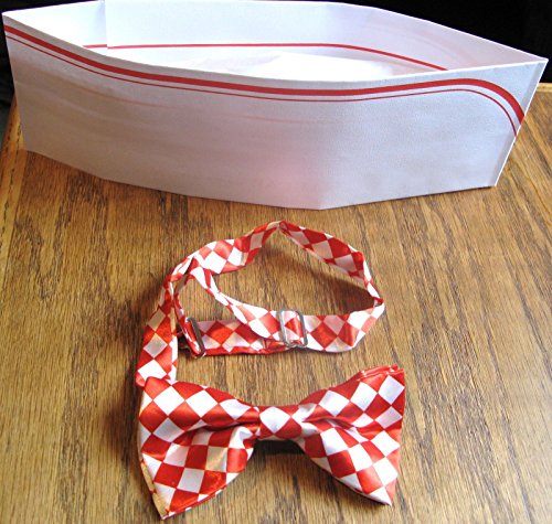 Product Cover Bowtie and Soda Jerk Paper Party Hat