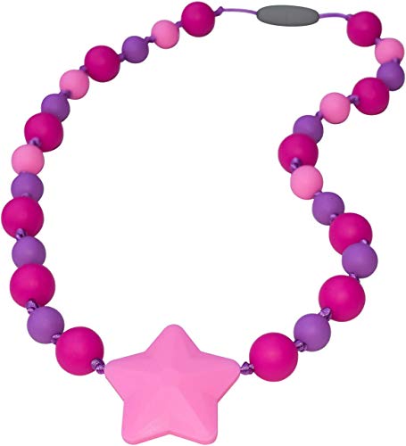 Product Cover Munchables Starlight Sensory Chew Necklaces for Girls (Fuchsia/Purple/Pink)