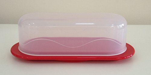 Product Cover Tupperware (1) Butter Dish Open House Single Stick Red