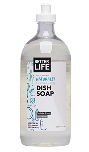 Product Cover Better Life Dish Soap, Unscented, 22 oz