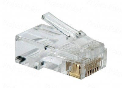 Product Cover D-Link Plastic Cat 5 RJ 45 Cable Connector - Pack Of 100 Pieces (Transparent)