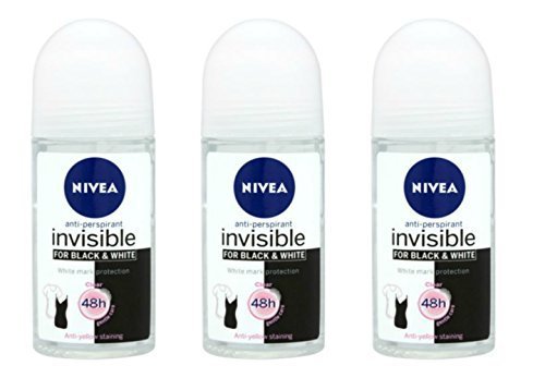 Product Cover Nivea for Women Deodorant Roll On 1.69 oz - 3 Pack (Invisible B&W Clear)
