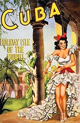 Product Cover Poster Vintage Reproduction Travel Cuba - Holiday Isle of The Tropics - 16x24