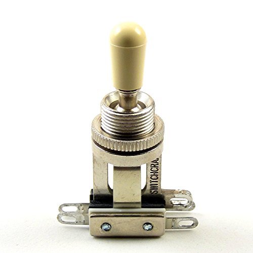 Product Cover Switchcraft 3-Way Short Toggle Switch w/ Genuine Switchcraft Cream Tip