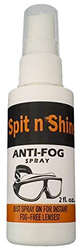 Product Cover Spit n Shine Anti-Fog Spray 2 oz. Prevents Fogging of Goggles, Masks, Sunglasses, Eyeglasses, Hockey Shields, Binoculars & Scopes
