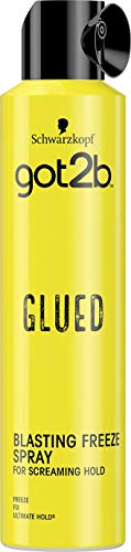 Product Cover Schwarzkopf got2b Glued Blasting Freeze Spray, hairspray with glue for spikes & other hairstyles, hair product providing hold & finish, pack: 6 x 300ml
