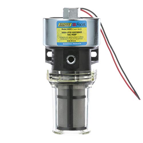 Product Cover Seachoice 20331 Dura-Lift Electronic Fuel Pump, Solid State Construction, 120 Inches Lift, 11.5-9 PSI, 33 GPH