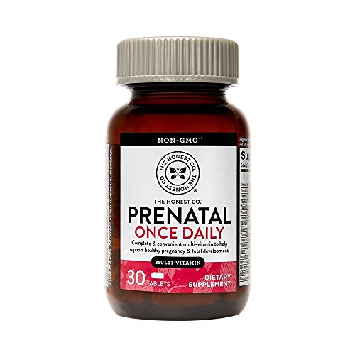 Product Cover The Honest Company Prenatal Once Daily | Prenatal Vitamins | Non - GMO | Folic Acid, Vitamin A, Vitamin D & Vitamin E, Iron & Choline | 30 Count