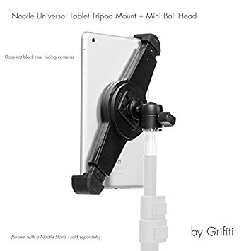 Product Cover Grifiti Nootle Universal iPad and Tablet Mount and Mini Ball Head Adjustable for iPad mini, iPad Air, iPad 1,2,3,4, Samsung Galaxy, Amazon Kindle and Fire, Microsoft Surface, Google Nexus and all 7