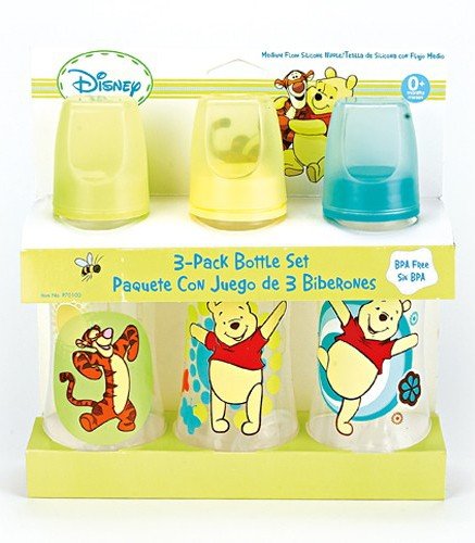 Product Cover Winnie The Pooh Three Pack Deluxe Baby Bottle Set