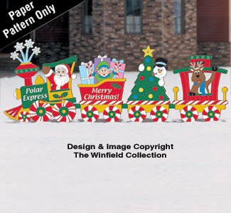 Product Cover Christmas Train Woodcraft Pattern