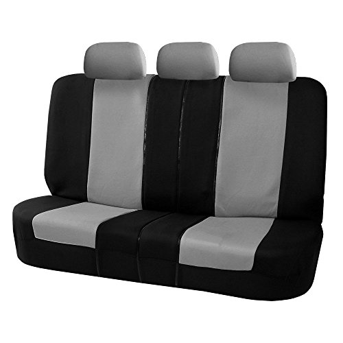 Product Cover FH Group Gray-Bench FB051GRAY013 Universal Seat Cover (Allow Right and Left 40/60, 50/50 Split Fit Most of Vehicle)