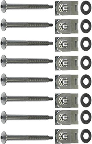 Product Cover APDTY 035422 Truck Bed Mounting Bolt Nut Hardware Fits 1999-2016 Ford F250 F350 F450 F550 Super Duty Truck (Replaces Replaces W706640-S900, W706641-S900, W708770S436, XC3Z-9900038-AA)