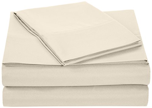 Product Cover AmazonBasics Light-Weight Microfiber Sheet Set - Twin XL, Beige