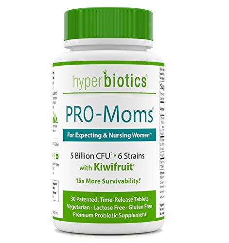 Product Cover PRO-Moms: Prenatal Probiotics for Pregnant and Nursing Women - Recommended with Prenatal Vitamins - 6 Targeted Strains - 15x More Effective - for Mom and Baby - Helps Produce Folic Acid