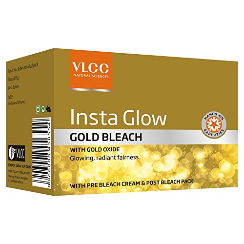 Product Cover Vlcc Insta Glow Gold Bleach With Gold Oxide For Glowing & Radiant Fairness 60gm