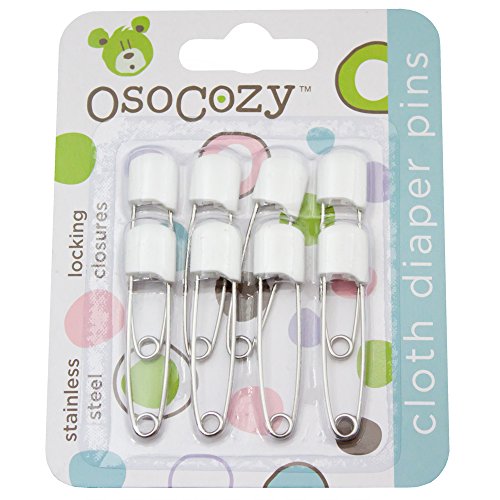 Product Cover OsoCozy Diaper Pins, White