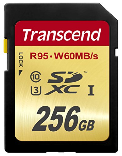 Product Cover Transcend 256 GB High Speed 10 UHS-3 Flash Memory Card 95/60 MB/s (TS256GSDU3)