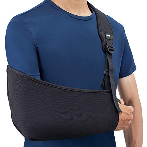 Product Cover Think Ergo Arm Sling Air - Lightweight, Breathable, Ergonomically Designed Medical Sling for Broken & Fractured Bones - Adjustable Arm, Shoulder & Rotator Cuff Support