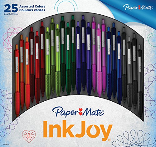 Product Cover Paper Mate InkJoy 300RT Retractable Ballpoint Pen, Medium Point, Assorted Colors, 25 Count