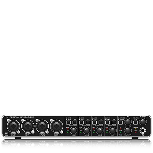 Product Cover Behringer UMC404HD U-Phoria MIDI Interface with MIDAS Mic Preamplifiers