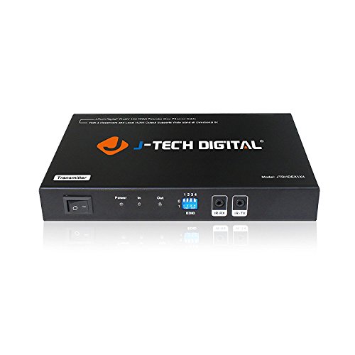 Product Cover J-Tech Digital JTDHDEX1x4 ProAV Premium Quality 1X4 HDMI Extender/HDMI Amplifier/HDMI Splitter Over Ethernet Cable