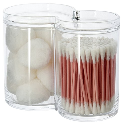 Product Cover STORi Clear Plastic Cotton Ball and Swab Holder with One-Piece Lid