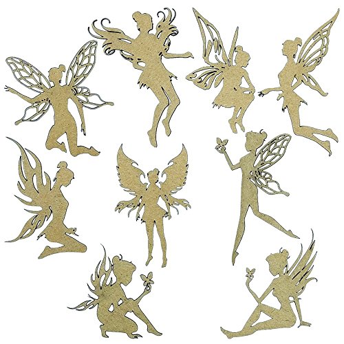 Product Cover Creative Embellishments Scrapbook Laser Cut Chipboard Fairies Set of 9