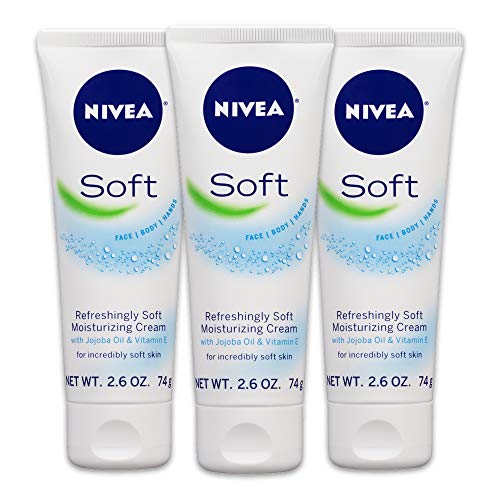 Product Cover NIVEA Soft Moisturizing Crème - All-In-One Cream For Body, Face and Hands - Travel Size - 2.6 oz. Tube (Pack of 3)