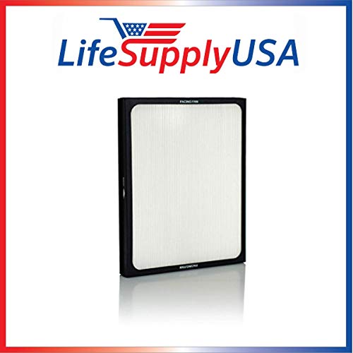 Product Cover LifeSupplyUSA Replacement Air Purifier Filter Compatible with All Blueair 200 & 300 Series Models 201, 210B, 203, 250E, 200PF, 201PF