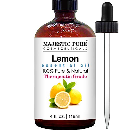 Product Cover Majestic Pure Lemon Oil, Therapeutic Grade, Premium Quality Lemon Oil, 4 fl. oz