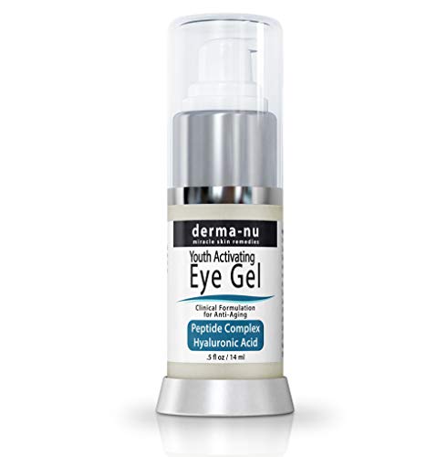 Product Cover Eye Gel Anti-Aging Cream - Treatment for dark Circles, Puffiness, Wrinkles and Fine Lines - Hyaluronic Acid Formula Infused Serum with Aloe Vera & Jojoba for Ageless Smooth Skin - .5 oz