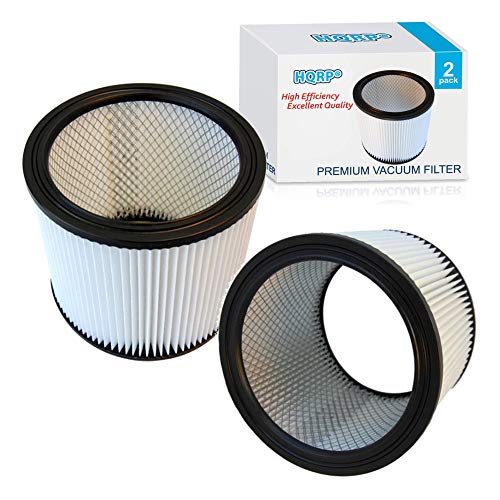 Product Cover HQRP Cartridge Filter 2-Pack compatible with Shop-Vac 90350 90304 90333 Replacement fits most Wet/Dry Vacuum Cleaners 5 Gallon and above