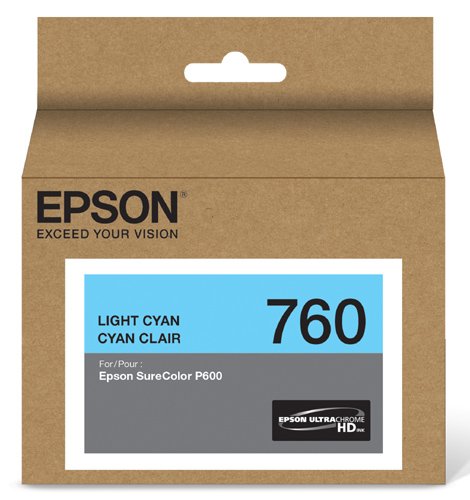 Product Cover Epson T760520 UltraChrome HD Light Cyan Standard Capacity Cartridge Ink