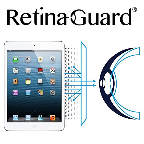 Product Cover RetinaGuard Anti UV, Anti Blue Light Screen Protector for iPad mini, iPad mini 2, iPad mini 3,  SGS and Intertek Tested, Blocks Excessive Harmful Blue Light, Reduce Eye Fatigue and Eye Strain