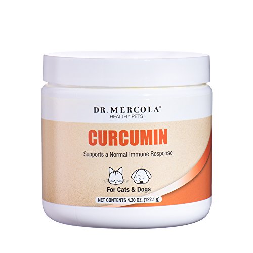 Product Cover Dr. Mercola, Curcumin, for Cats and Dogs, 4.30 oz (122.1 g), with Microactive Curcumin (Root), Supports a Normal Immune Response, Non GMO, Soy Free, Gluten Free