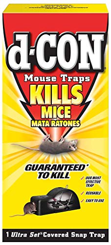 Product Cover d-Con Reusable Covered Mouse Snap Trap, 1 Trap (Pack of 5)