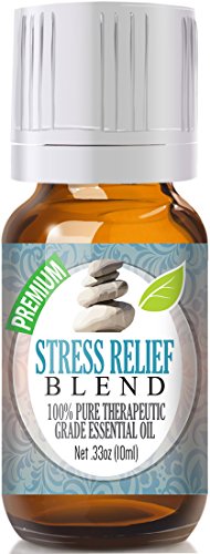Product Cover Stress Relief Essential Oil Blend - 100% Pure Therapeutic Grade Stress Relief Blend Oil - 10ml