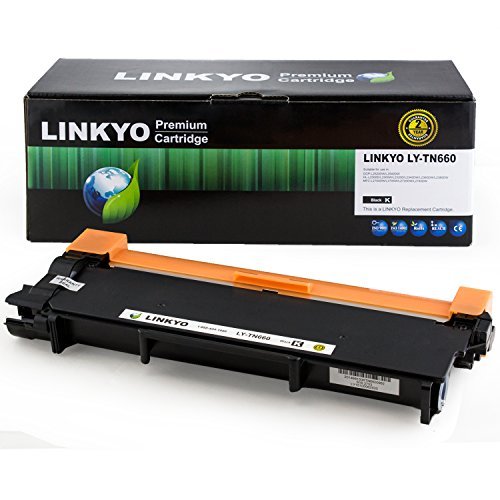 Product Cover LINKYO Compatible Replacement for Brother TN660 TN630 High Yield Toner Cartridge (Black)
