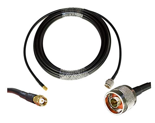 Product Cover 25 ft Coax Extension Cable - SMA Male to N Male - Radio to Antenna