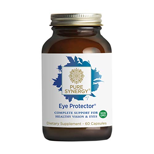 Product Cover Pure Synergy Eye Protector (60 Capsules) Complete Eye Vitamin w/Lutein, Zeaxanthin, Bilberry, Astaxanthin